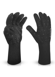 DEYAN-Women's Heat Resistant Oven Gloves BBQ Gloves 1472 f with Non-Slip Grip for Baking Grilling Smoker