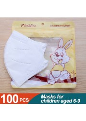 قناع FFP2 للأطفال بعمر 6-9 أعوام ffp2 mascarillas niños KN95 masque enfant قناع وجه للأطفال mascarilla fpp2 homology ada ffp2fan fp3