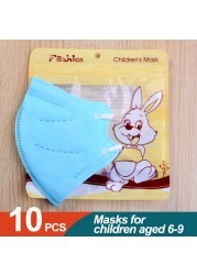 قناع FFP2 للأطفال بعمر 6-9 أعوام ffp2 mascarillas niños KN95 masque enfant قناع وجه للأطفال mascarilla fpp2 homology ada ffp2fan fp3