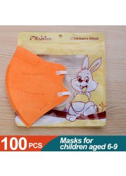 قناع FFP2 للأطفال بعمر 6-9 أعوام ffp2 mascarillas niños KN95 masque enfant قناع وجه للأطفال mascarilla fpp2 homology ada ffp2fan fp3