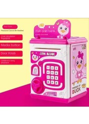 Net red Vibrato piggy bank children fingerprint password can be stored and pull anti-fall locks