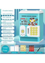 Net red Vibrato piggy bank children fingerprint password can be stored and pull anti-fall locks