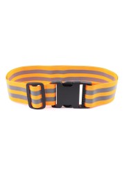 Safety Reflective Belt Elastic Band Waist Protection Reflective Night Running Safety Belt For Running Cycling Walking