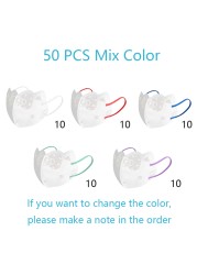 10-100pcs Discartavel Mascara Cat Shaped Mascaras Cuerurgias 3D Disposable Face Mask Filter Breathing Protective Mondmasker