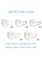 10-100pcs Discartavel Mascara Cat Shaped Mascaras Cuerurgias 3D Disposable Face Mask Filter Breathing Protective Mondmasker