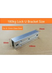 DC 12V Electromagnetic Lock 180KG (350LB) Holding Force for Single Door Surface Mounted