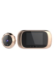 2.8 Inch LCD Color Screen Digital Doorbell 90 Degree Door Eye Electronic Doorbell Peephole Camera Viewer Outdoor Doorbell