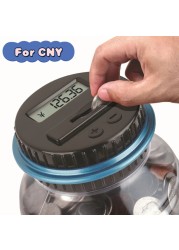 Digital Coin Bank Savings Jar Piggy Bank Electronic LCD Display Coin Counter Automatic Totals Storage Saving Box for Kids Adults