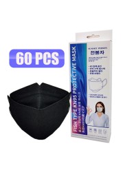 KN95 ffp2 Fish Mask Adult Cloth Face Mask KN95 Respirator Face Mask KN95 Face Mask Black Dust Mask Mascarillas