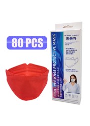 KN95 ffp2 Fish Mask Adult Cloth Face Mask KN95 Respirator Face Mask KN95 Face Mask Black Dust Mask Mascarillas