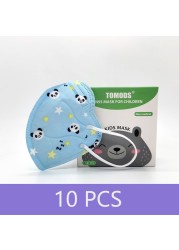 Cute Panda Mask Kids FFP2 Face Mask 5 Layers KN95 Mask Strawberry KN95 Mask ffp2mascarillas fpp2fan for Baby Boys Girls