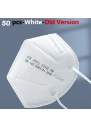 10-100pcs FFP2 Reusable Face Mask FFP2 5-Layer Black KN95 Reusable FFP2 Mask Protective Face Safety Mascherina
