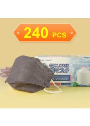 Adult Cold Summer Fish Shape FFP2 Face Mask Fabric Mask KN95 Mascarillas Protective Mouth Cool KN95 Mask 30pcs/box