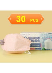 Adult Cold Summer Fish Shape FFP2 Face Mask Fabric Mask KN95 Mascarillas Protective Mouth Cool KN95 Mask 30pcs/box