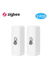 Tuya Smart WiFi ZigBee Temperature Humidity Sensor Indoor Humidity Monitor for Home Alexa Google