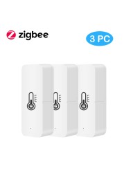 Tuya Smart WiFi ZigBee Temperature Humidity Sensor Indoor Humidity Monitor for Home Alexa Google