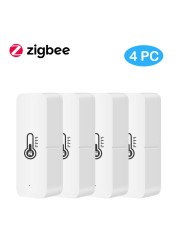 Tuya Smart WiFi ZigBee Temperature Humidity Sensor Indoor Humidity Monitor for Home Alexa Google