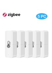 Tuya Smart WiFi ZigBee Temperature Humidity Sensor Indoor Humidity Monitor for Home Alexa Google