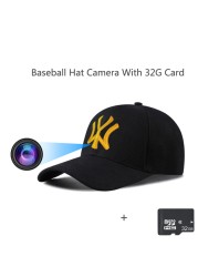 HD 1080P Wearable Baseball Hat Camera Fashion Baseball Cap Wifi Camera For Outdoor Travel Manual Recording Remote Monitoring