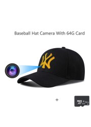 HD 1080P Wearable Baseball Hat Camera Fashion Baseball Cap Wifi Camera For Outdoor Travel Manual Recording Remote Monitoring