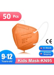 Kids Masks ffp2 Masks FPP2 Kids 5 Lays Kn95 Mascarilla FPP2 Masks Boys Mask ffp2tool 9-12 Years Face Mask