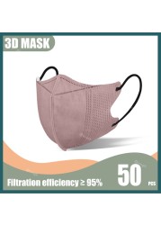 20/50/100pcs KN95 Masks FFP2 Mascarillas KN95 Certificadas Mascarillas FPP2 Colors Mascara KN95 Adulto Cubrebocas KN95 Mask FP2