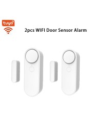 Tuya WiFi Door Sensor Siren Loud 110 dB Sounder Wireless Window Call Switch Sensor for Home Security Intrusion Burglar Alarm