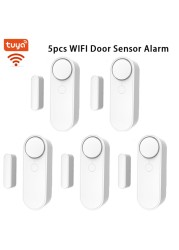 Tuya WiFi Door Sensor Siren Loud 110 dB Sounder Wireless Window Call Switch Sensor for Home Security Intrusion Burglar Alarm