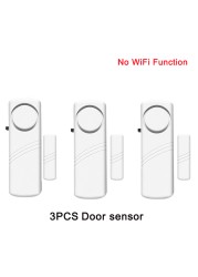 Tuya WiFi Door Sensor Siren Loud 110 dB Sounder Wireless Window Call Switch Sensor for Home Security Intrusion Burglar Alarm