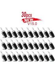 30pcs for 433.92mhz 868.35MHz 315MHz remote control fixed code rolling code garage door gate opener for barrier