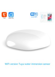 Tuya Smart Home WiFi Water Leak Alarm Zigbee Bypass Safety Alarm System Protection Work with Alexa Google Smart Life