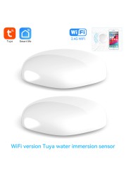 Tuya Smart Home WiFi Water Leak Alarm Zigbee Bypass Safety Alarm System Protection Work with Alexa Google Smart Life