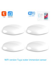 Tuya Smart Home WiFi Water Leak Alarm Zigbee Bypass Safety Alarm System Protection Work with Alexa Google Smart Life