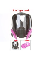 Protection 3/15/17 in 1 Safety Respirator Gas Mask Same For 6800 Gas Mask Painting Spraying Full Face Face Respirator
