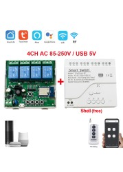 Tuya Smart WiFi 2.4G Garage Door Opener Controller Opening and Closing by Phone APP Timer Compatible Alexa and Google Home