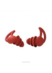 1 Pair Soft Silicone Ear Plugs Tapered Noise Reduction Sleep Earplugs Sound Insulation Ear Protector 2/3 Layers J03 21 Dropship