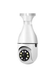 200W E27 Bulb Surveillance Camera With PTZ HD Infrared Night Vision Two Way Talk Baby Monitor Auto Tracking Home Security