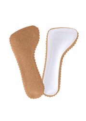 1 Pair Leather Half Foot Pad High Heel Insoles Sweat-absorbent Seven Points Cushion Anti-slip Massage Cushion Insert Foot Care Tool