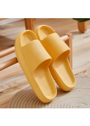 Female Home Slippers Summer Women Thick Platform Slides Women's Sandals Flip Flops Beach Sandal Mule Anti-slip Slippers for Men