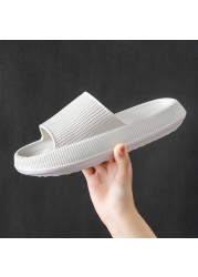 women thick platform slippers summer beach eva soft sole sandal men ladies indoor leisure bathroom anti-slip wedges shoes