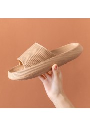 women thick platform slippers summer beach eva soft sole sandal men ladies indoor leisure bathroom anti-slip wedges shoes