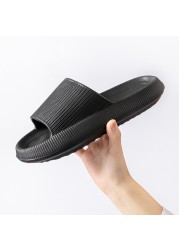 women thick platform slippers summer beach eva soft sole sandal men ladies indoor leisure bathroom anti-slip wedges shoes