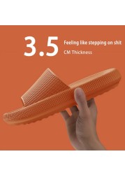 Cloud Orthotic Slippers Sandal Thickened Bathroom Platform Non-slip Women Flip Flops Sandals Women Soft Mute EVA Indoor Slides