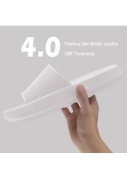 Cloud Orthotic Slippers Sandal Thickened Bathroom Platform Non-slip Women Flip Flops Sandals Women Soft Mute EVA Indoor Slides