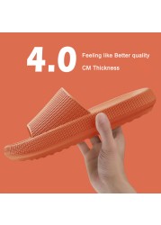 Cloud Orthotic Slippers Sandal Thickened Bathroom Platform Non-slip Women Flip Flops Sandals Women Soft Mute EVA Indoor Slides