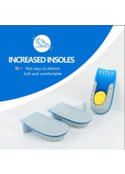 NOIPACE TPE Heel Lift Height Insole for Women Men Silicone Gel Height Increasing Cushion Half Growing Lift Shoe Cushion Insert