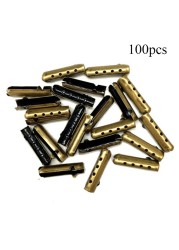 100pcs/set Shoelace Head aglet DIY Shoelaces Repair Tips Lace Shoe Lace Replacement End Shoes Rope Head Rope Cip Tail Clasp Bullet