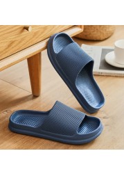 Home slippers anti-skid flip flops women's sandals women's fashion soft sole EVA indoor slides thick platform simple cloud slippers