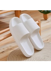 Home slippers anti-skid flip flops women's sandals women's fashion soft sole EVA indoor slides thick platform simple cloud slippers