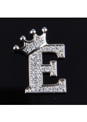 Free Shipping High Quality Metal Croc Shoe Charms Crown Letter Clog Bling Butterfly Rhinestone Embellishment Accessories